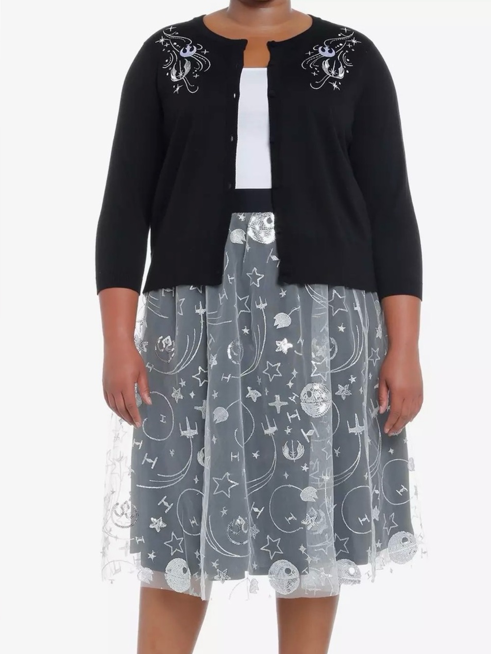 Her Universe Star Wars Retro Midi Skirt Plus Size Her Universe Exclusive